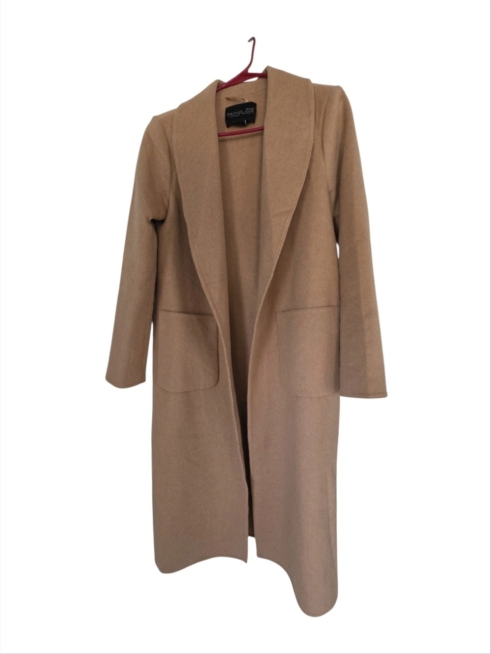 Rachel Zoe Camel Longline Open Front Coat Women’s XS